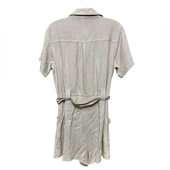 Hem & Thread Cream Button-Up Romper NWT - Picture 2 of 4